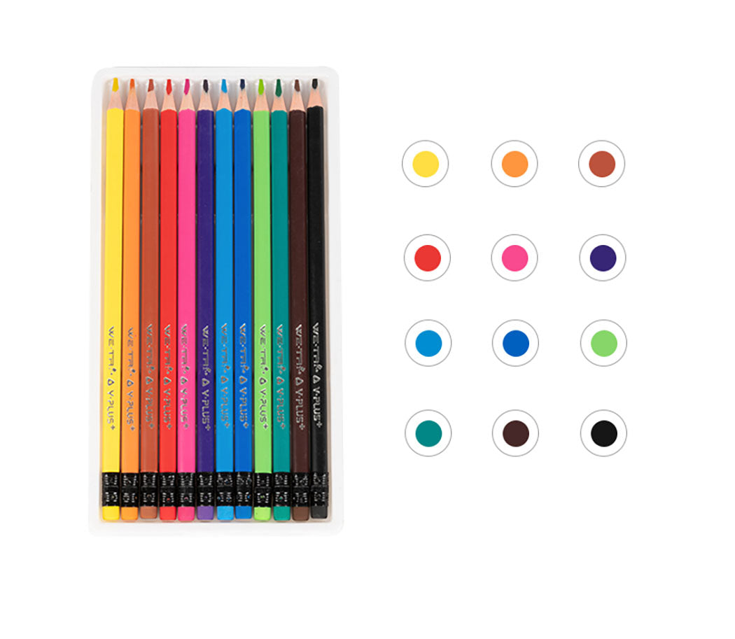 Erasable Color Pencil with Eraser