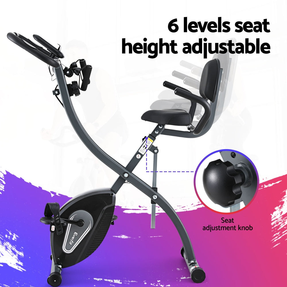 Magnetic Folding Exercise Bike - Indoor Cycling