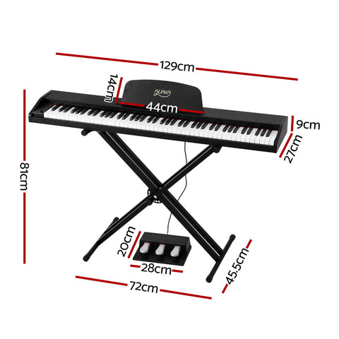 88 Keys Digital Piano Keyboard Electronic w/ Stand