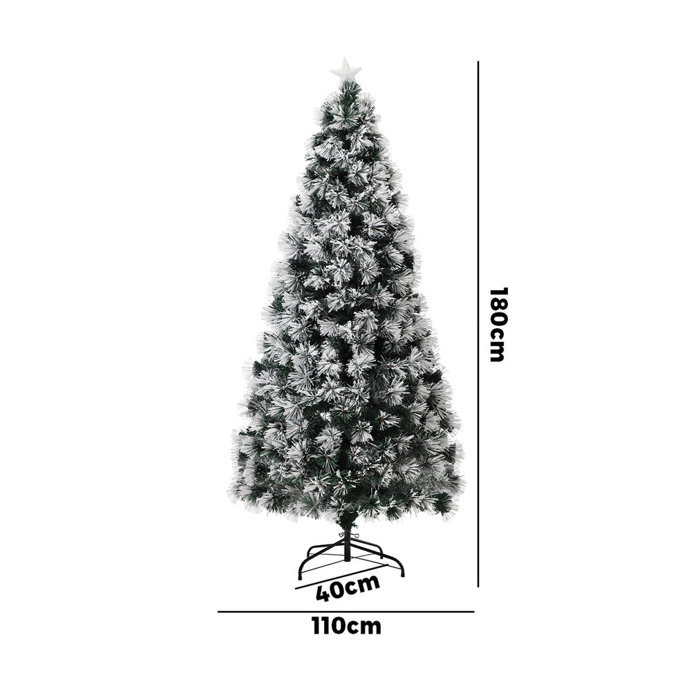 Christmas Tree 1.8M 6FT Fibre Optic Multi Colour LED Light