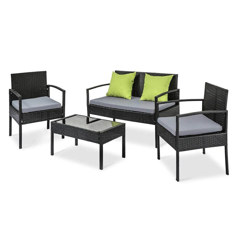 Wicker Lounge Setting Patio Furniture