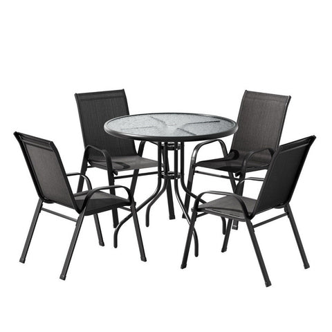 Elegant Outdoor Dining Set - Table & Chairs