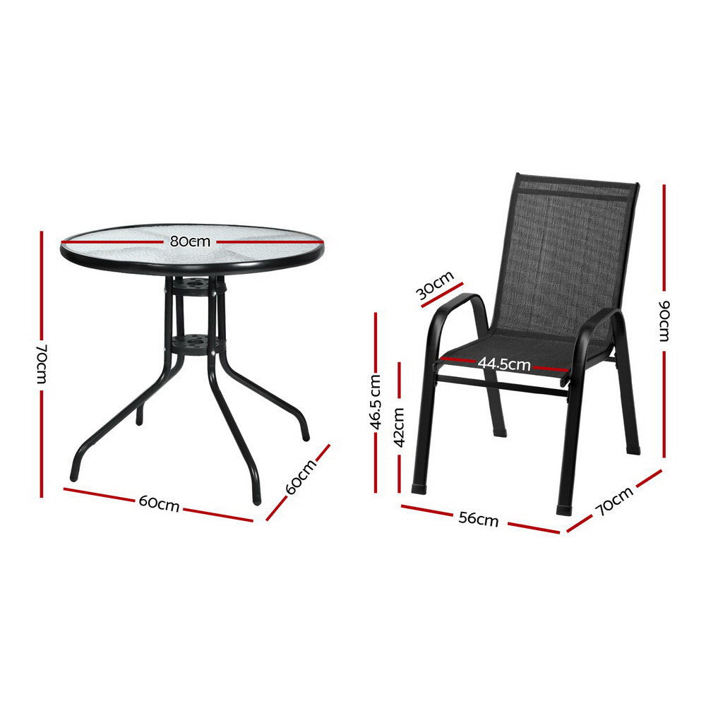 Elegant Outdoor Dining Set - Table & Chairs