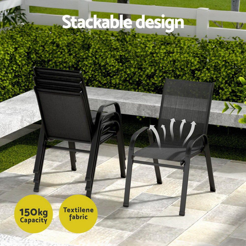 Elegant Outdoor Dining Set - Table & Chairs