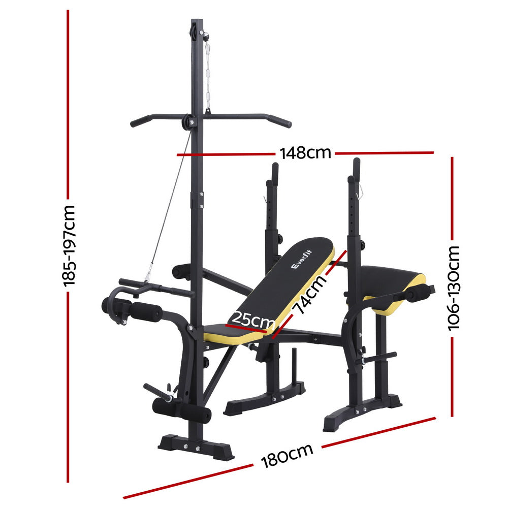  Weight Bench 14In1 Press Multi-Station Fitness Home Gym Equipment