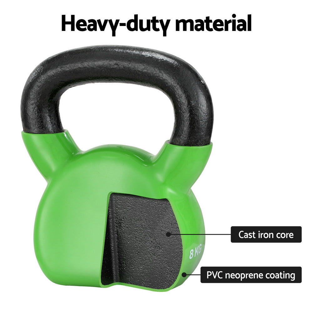 Kettlebell Set Weightlifting Bench Dumbbells Kettle Bell Gym Home