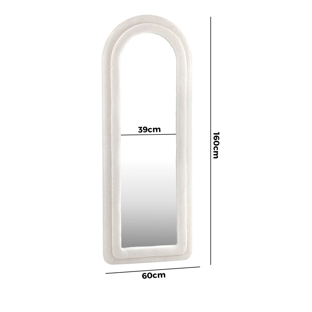 Full Length Mirror Boucle Frame Floor Mirrors