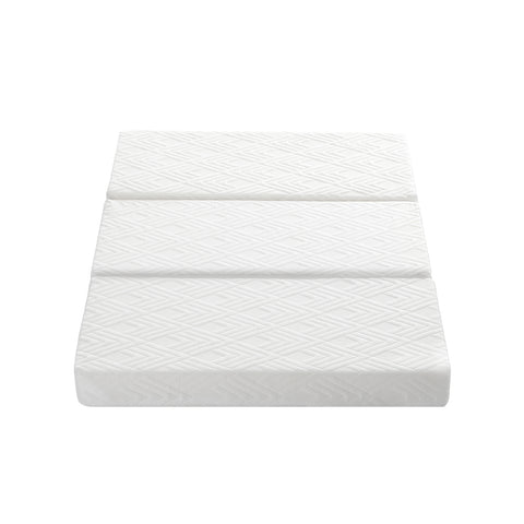 Folding Mattress 3-Fold Foldable Foam White