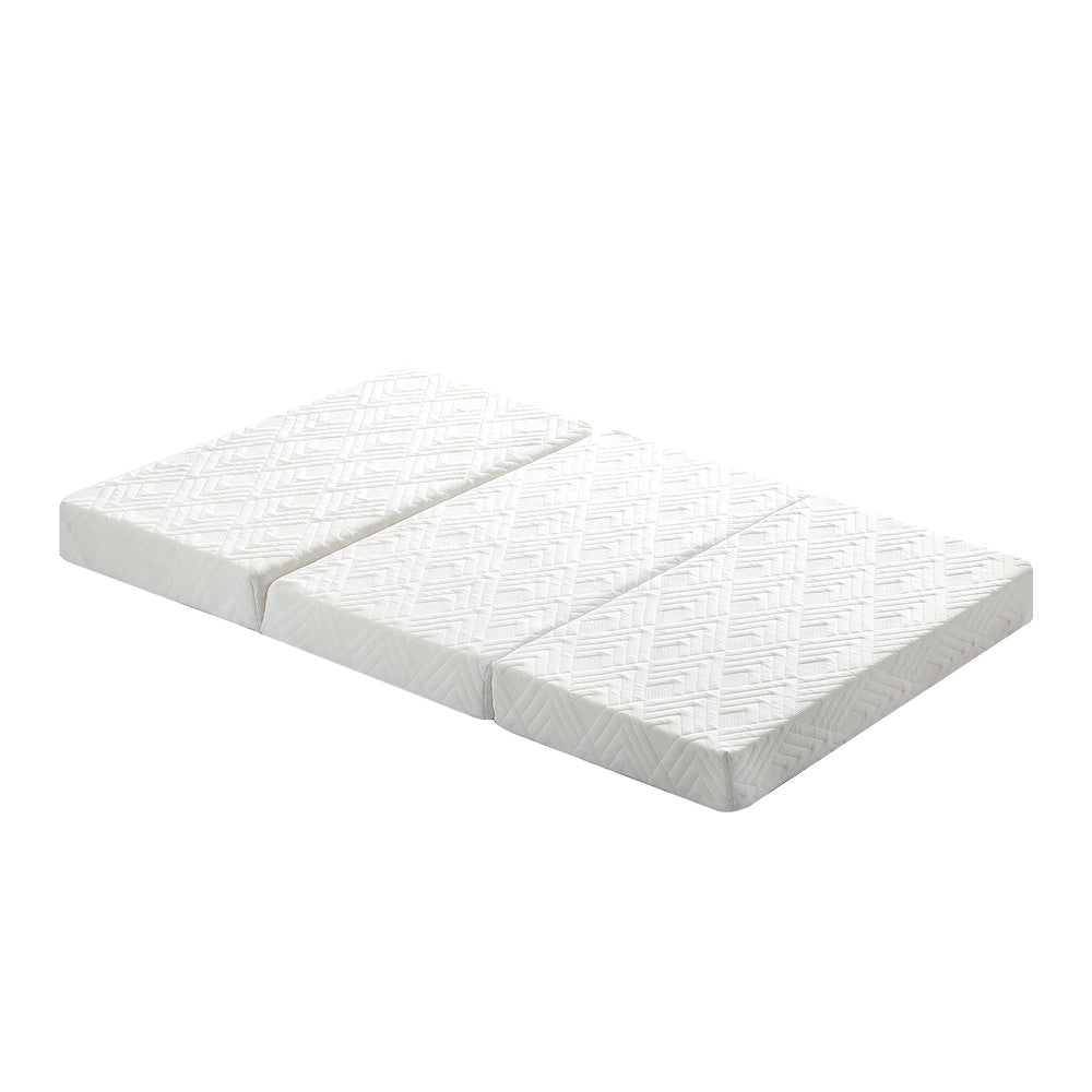 Folding Mattress 3-Fold Foldable Foam White