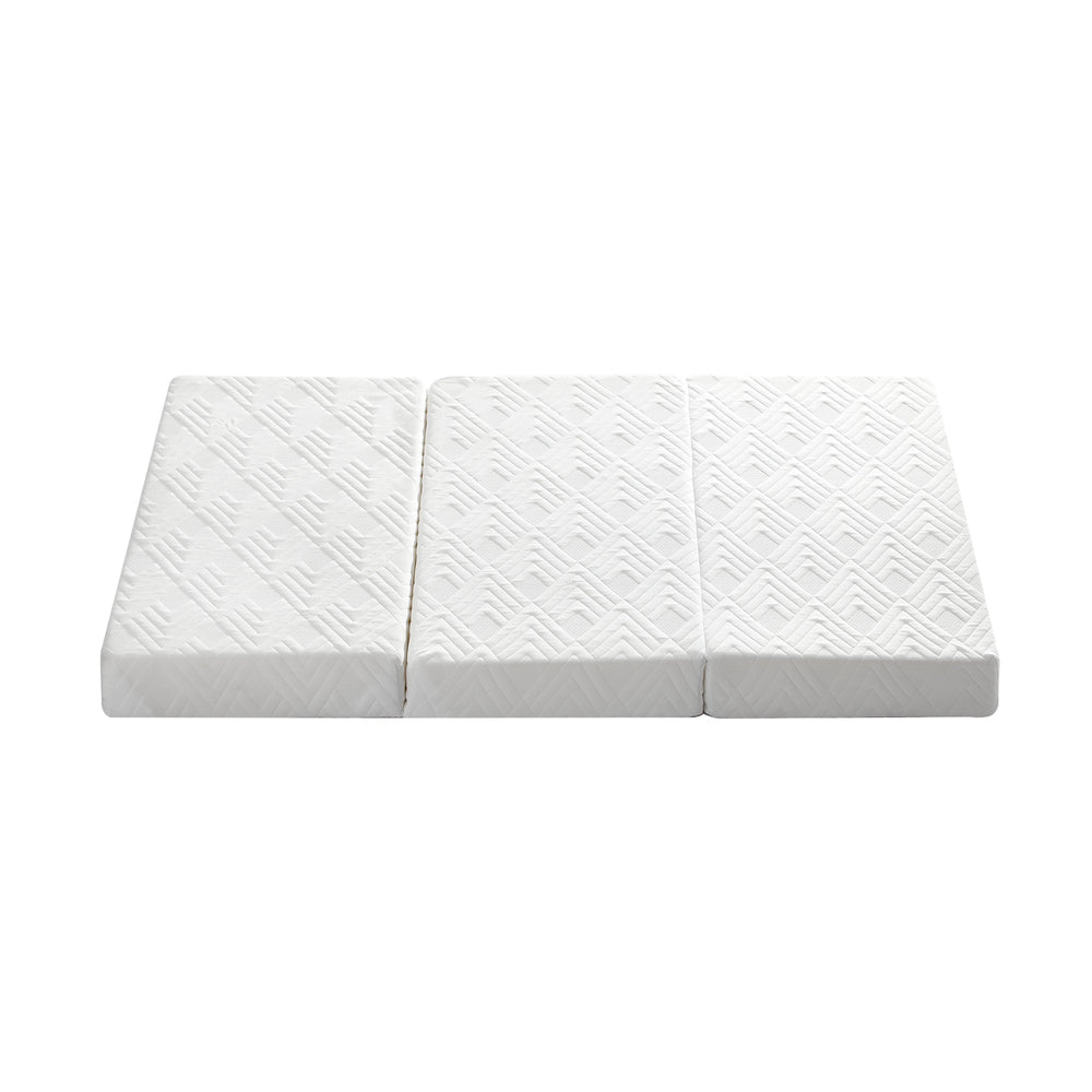 Folding Mattress 3-Fold Foldable Foam White