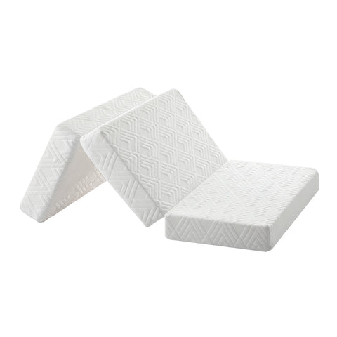 Folding Mattress 3-Fold Foldable Foam White