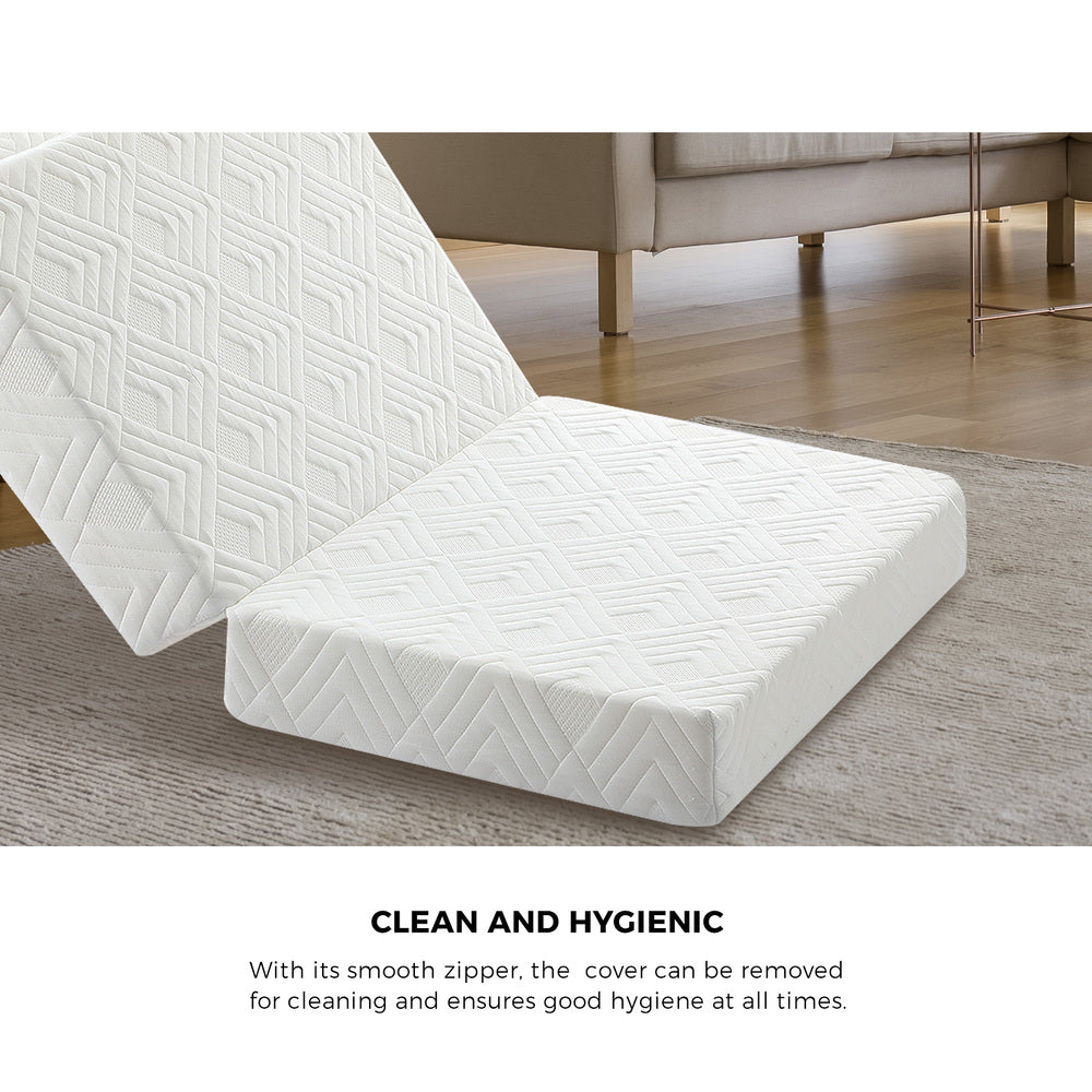 Folding Mattress 3-Fold Foldable Foam White