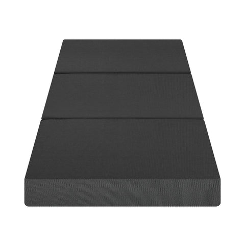 Folding Mattress Portable Single Sofa Foam Bed Grey