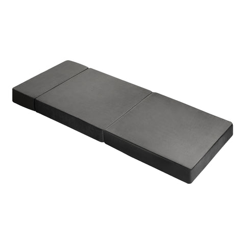 Foldable Foam Mattress Floor Bed Grey Single