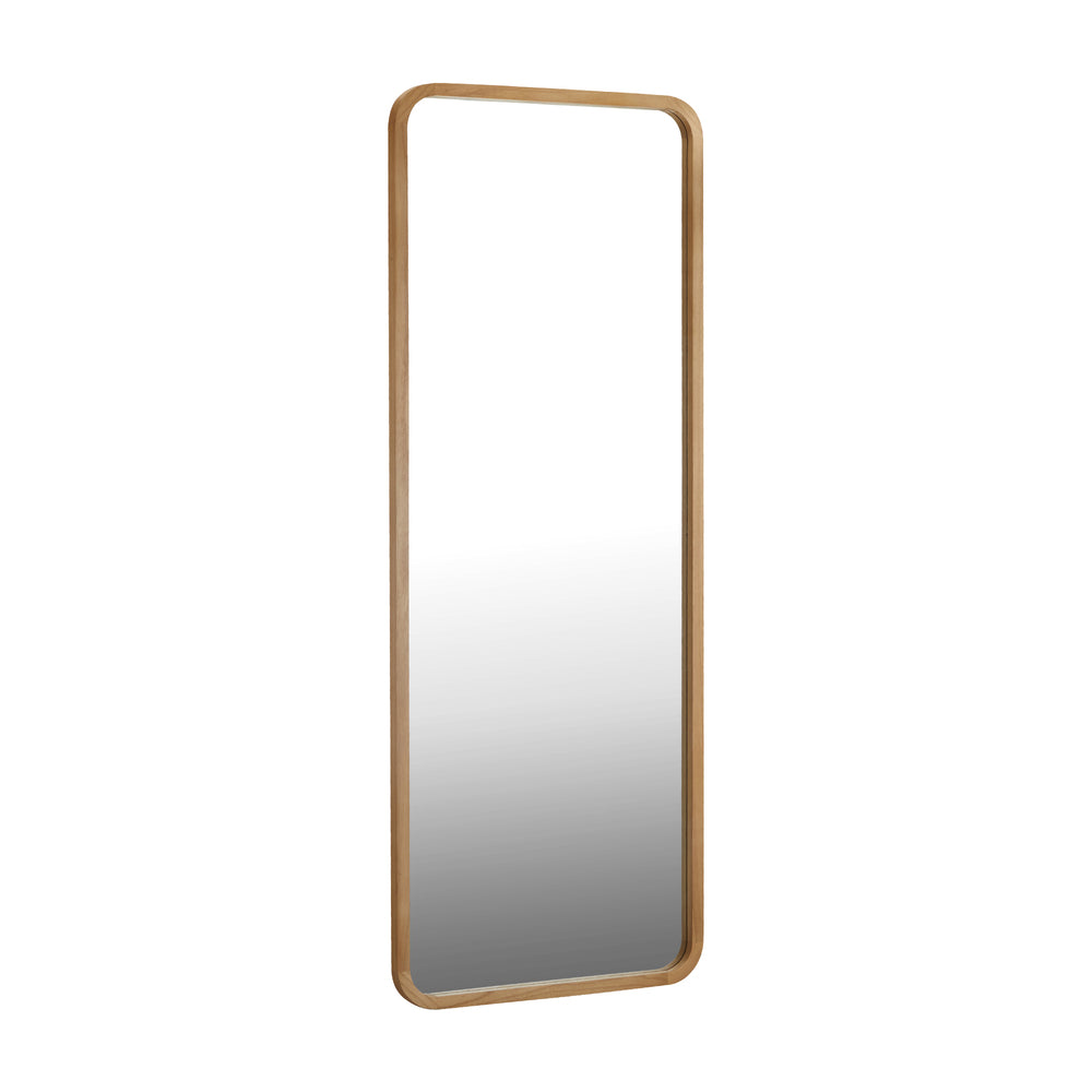 Full Length Mirror Rectangle Free Standing Black/Natural/Gold