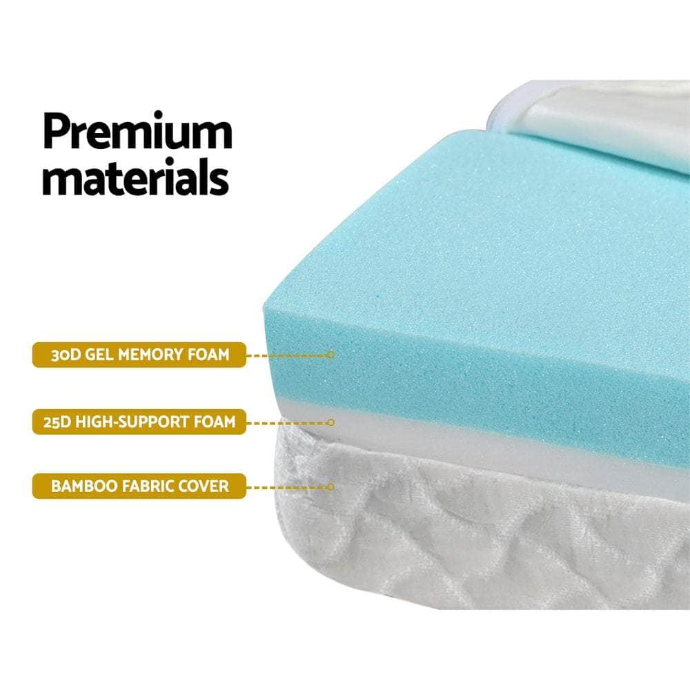 Foldable Mattress Folding Foam Cot Bed Cool Gel