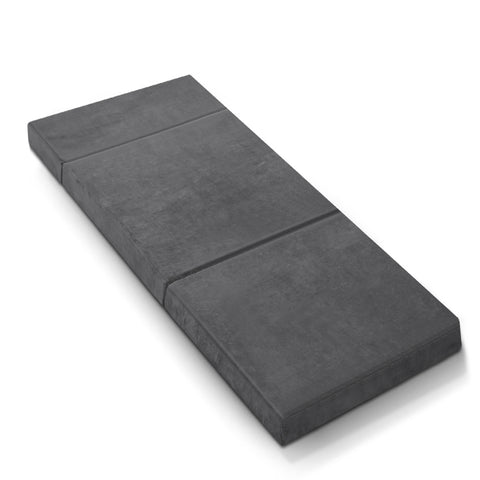 Foldable Mattress Folding Foam Bed Mat Single Grey