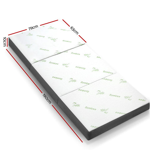 Foldable Mattress Folding Foam Single Bamboo