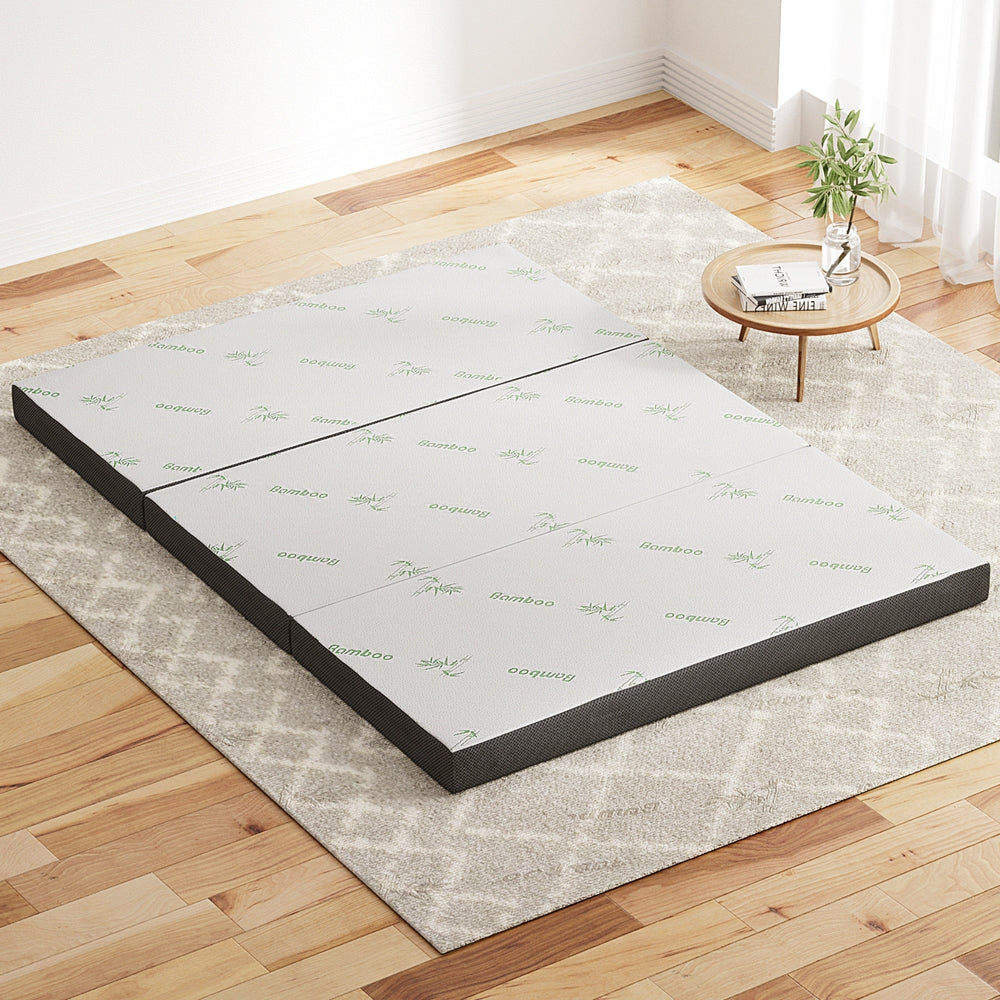 Foldable Mattress Folding Foam Double Bamboo