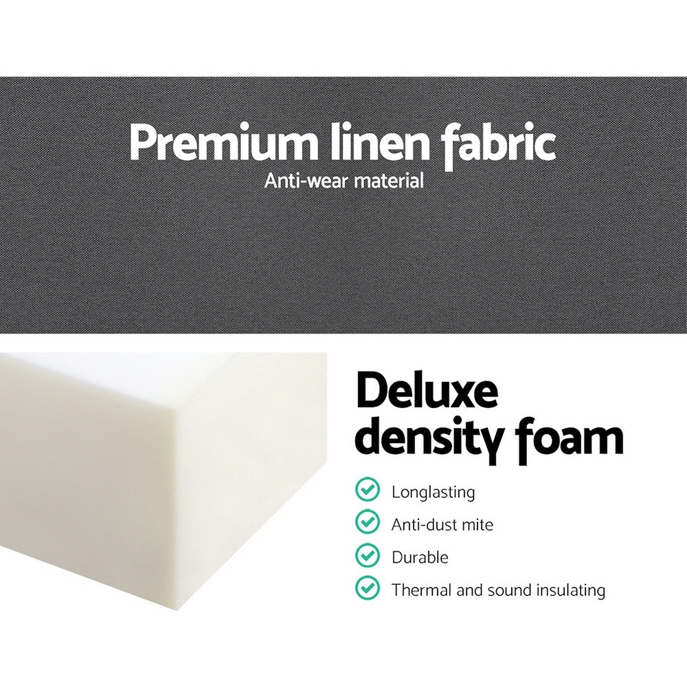 Foldable Mattress Folding Foam Double Grey