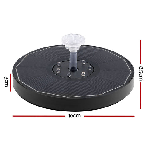 Floating Solar Pond Water Fountain Pump Outdoor Fountains LED Light