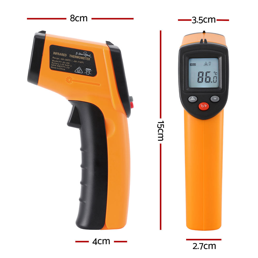 Laser Infrared Food Thermometer for BBQ & Pizza