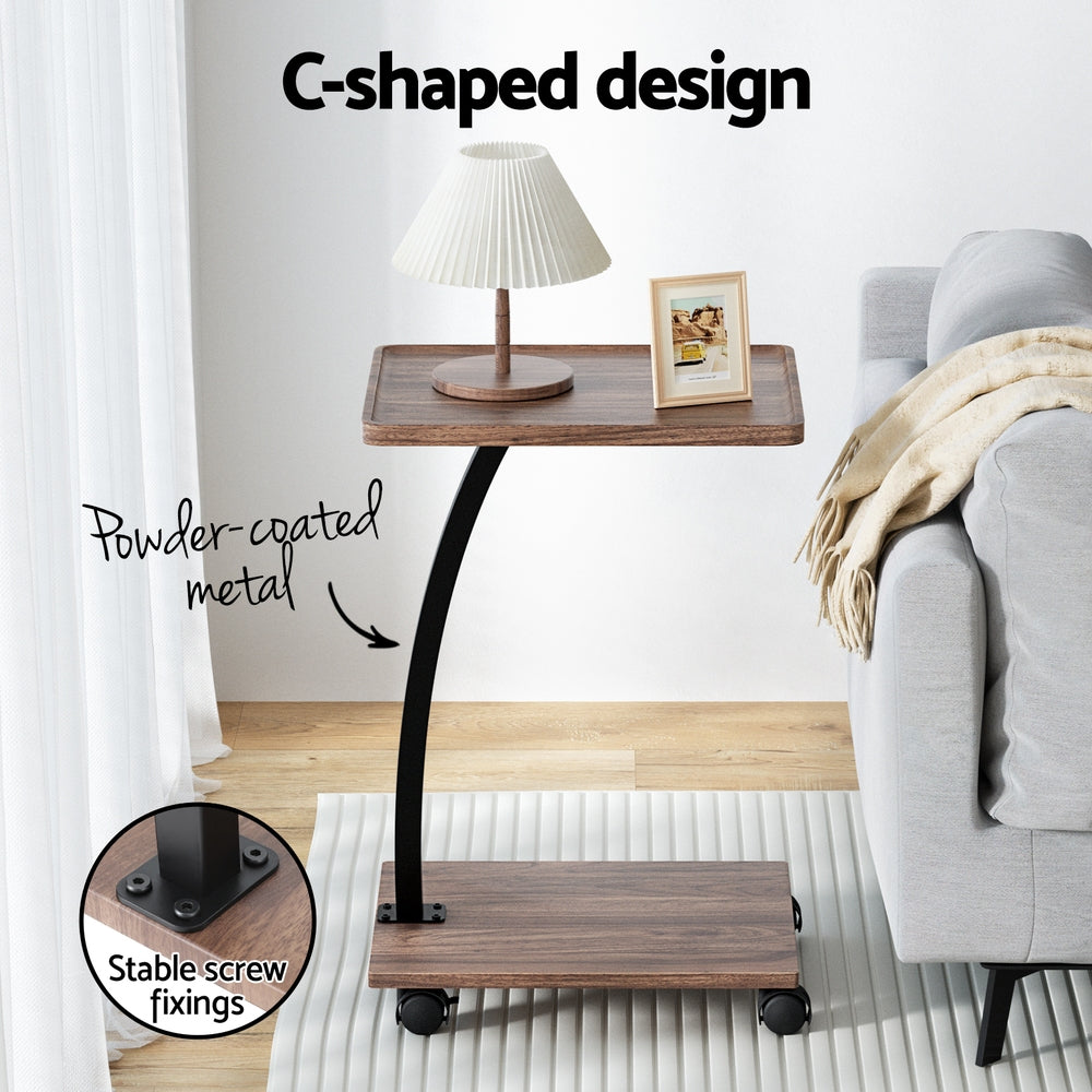 Modern C-Shaped Coffee Table