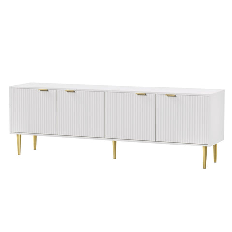 Tv Cabinet Entertainment Unit Stand Storage 180Cm White