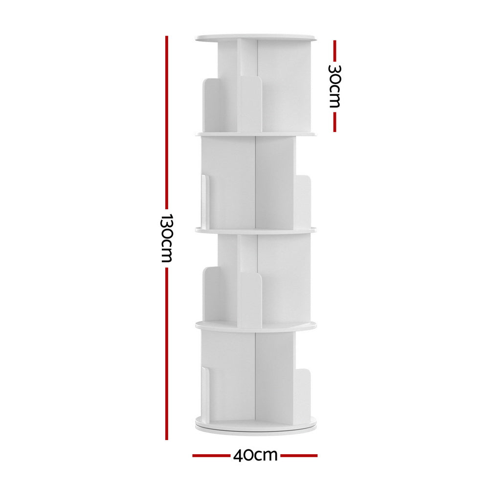 Bookshelf 4 Tiers Edie White