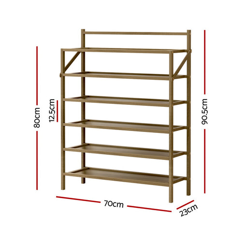 Shoe Rack 6-Tier 18 Pairs Foldable