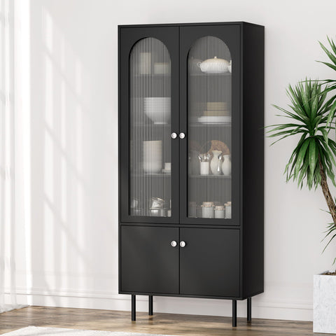 Buffet Sideboard Cupboard Cabinet Black