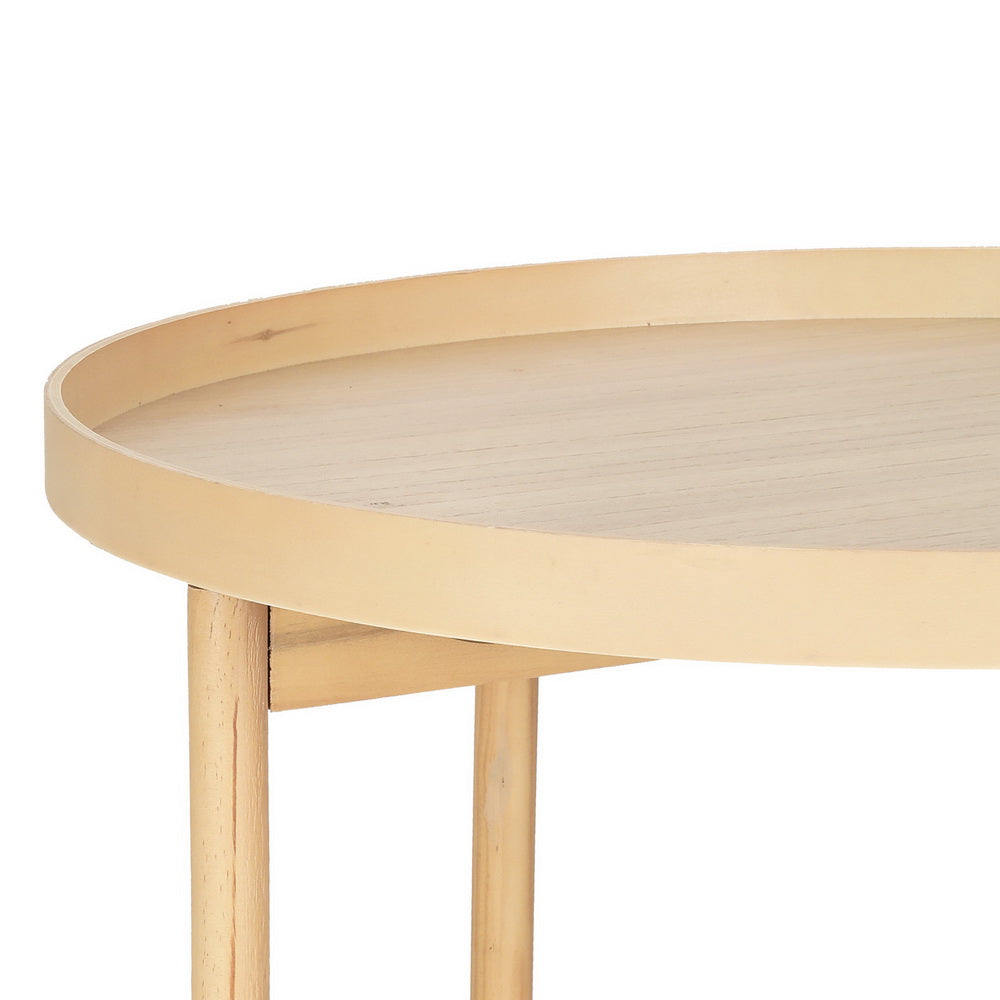 Coffee Table Side Table Round 70Cm