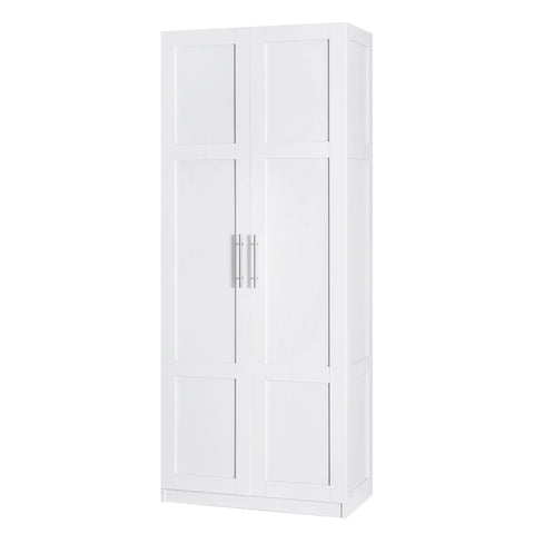 Modern White Sideboard Cabinet with 2 Doors