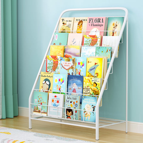 6 Tiers Kids Bookshelf Magazine Rack Children Bookcase Organiser Foldable