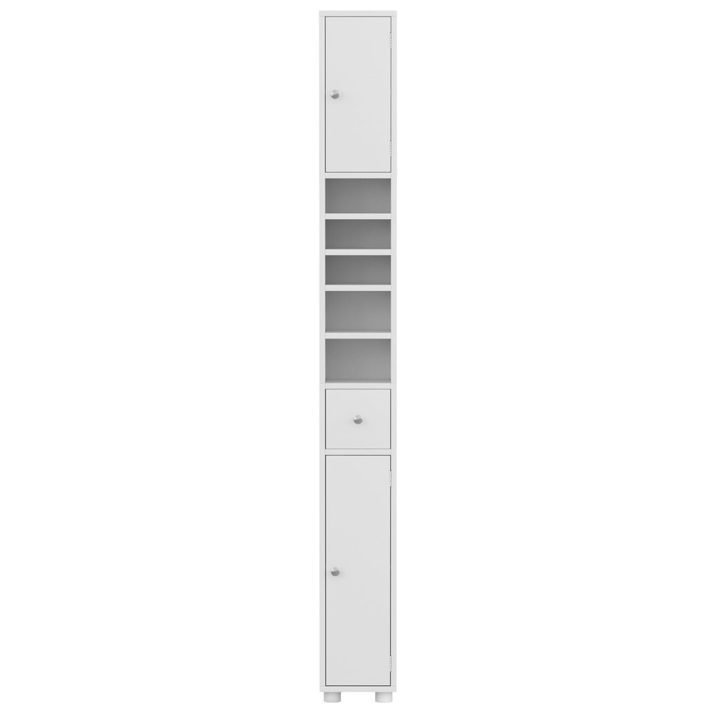 Slim Tall Bathroom Storage Cabinet - 180CM Linen Tower