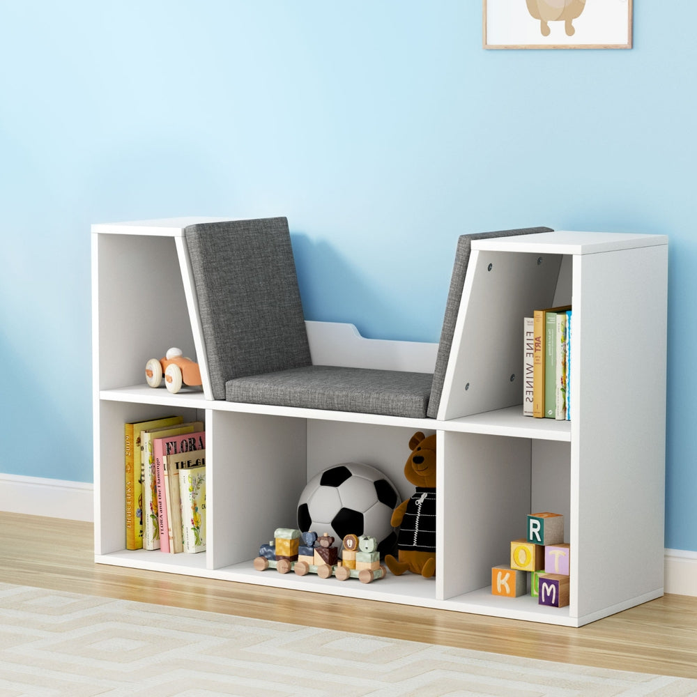 Kids Bookshelf with Toy Storage - Modern Organizer