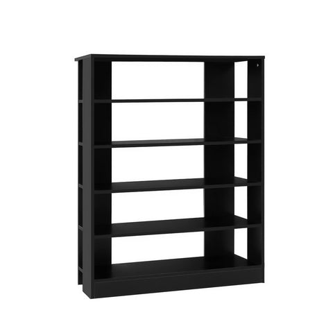 Shoe Rack Cabinet 30 Pairs 6-Tier Shelf Black