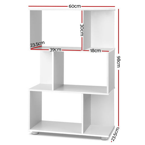 Bookshelf 3 Tiers - Nina White