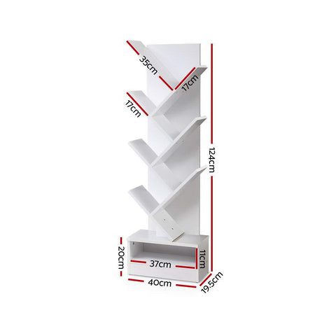 Tree Bookshelf 7 Tiers - Echo White