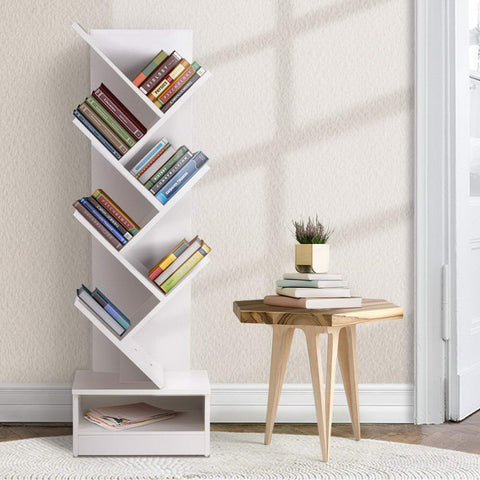 Tree Bookshelf 7 Tiers - Echo White