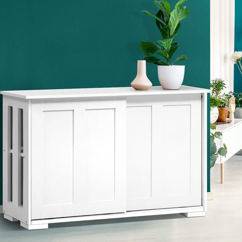 Buffet Sideboard Sliding Doors - Sera White