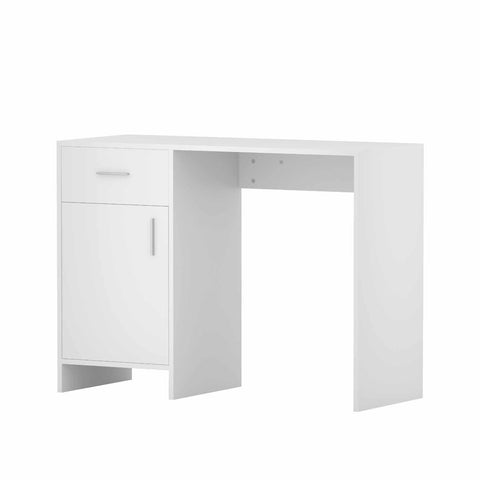 Computer Desk Drawer Cabinet White 100Cm