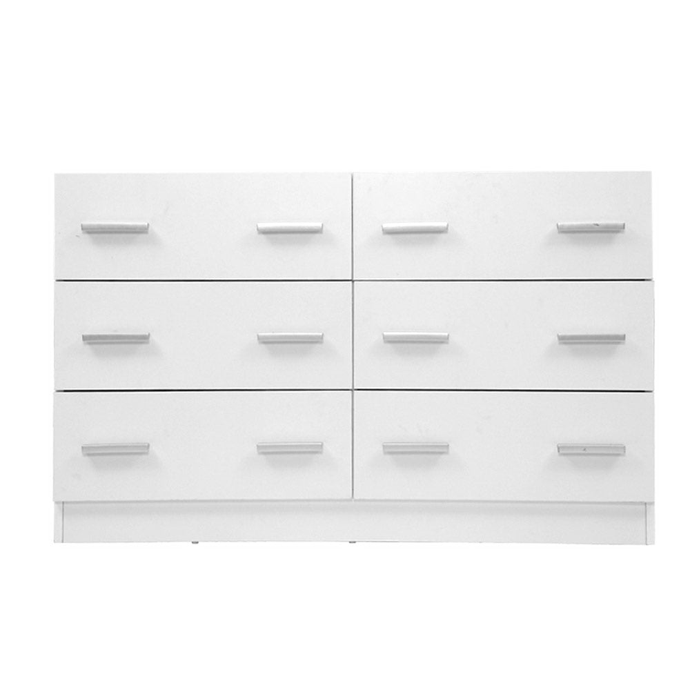 6 Chest of Drawers - VEDA White