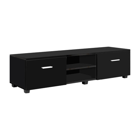 Entertainment Unit TV Cabinet 140cm Black Jim