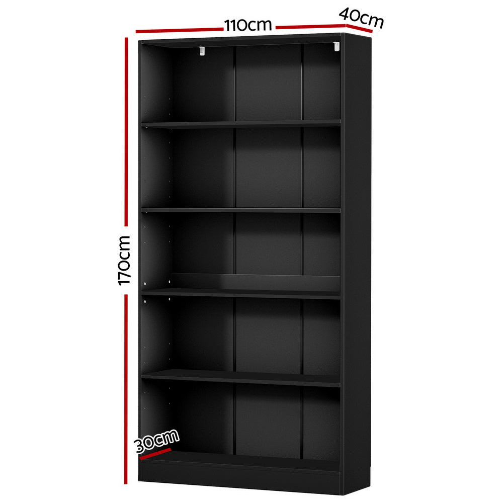 Bookshelf 5 Tiers Anton Black