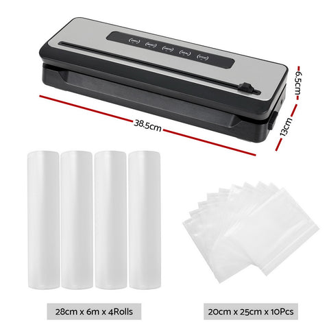 Versatile Food Vacuum Sealer with Cutter & 4 Modes