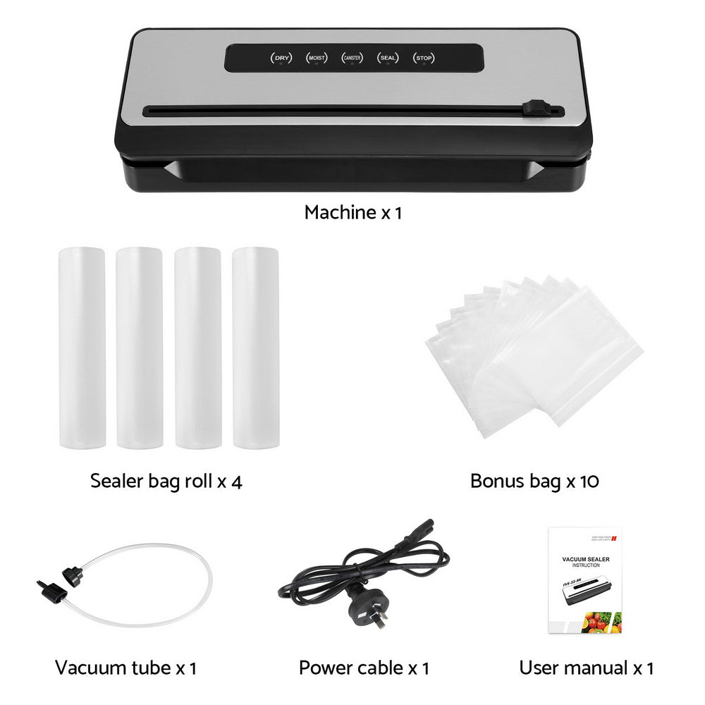 Versatile Food Vacuum Sealer with Cutter & 4 Modes