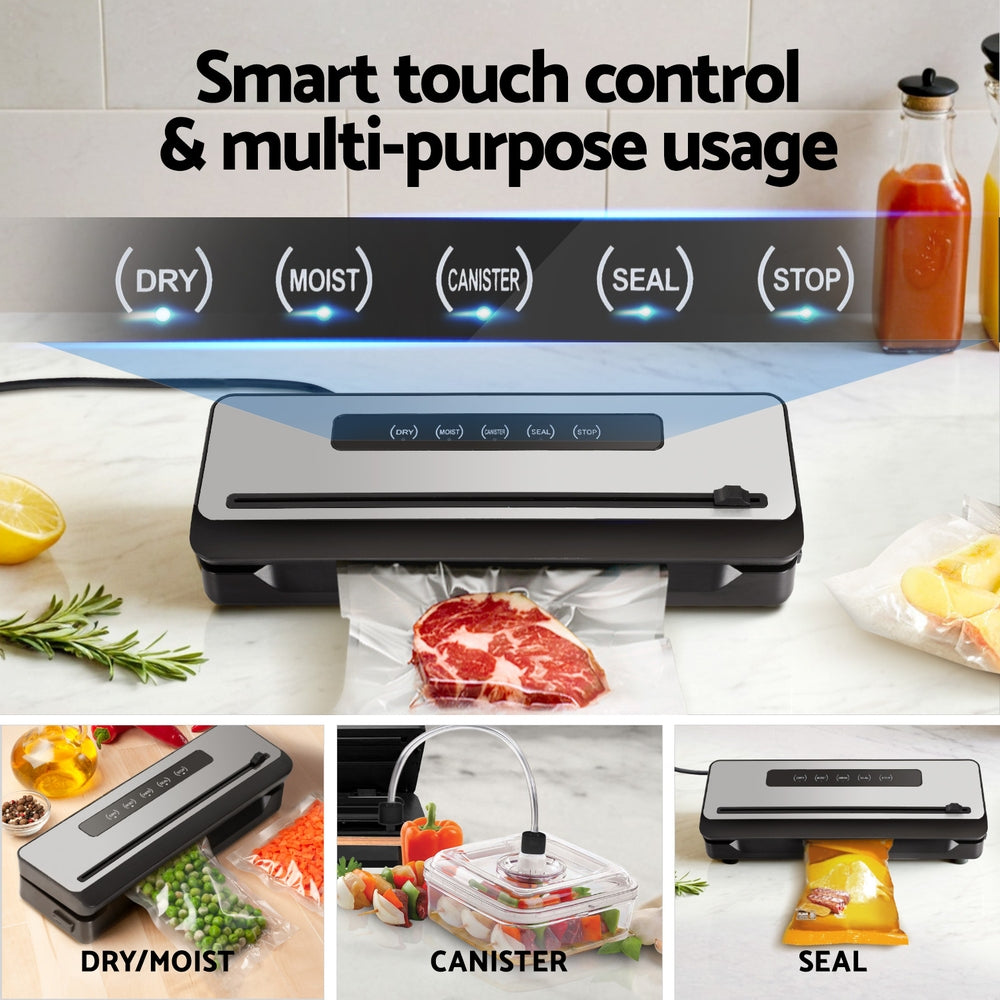 Versatile Food Vacuum Sealer with Cutter & 4 Modes