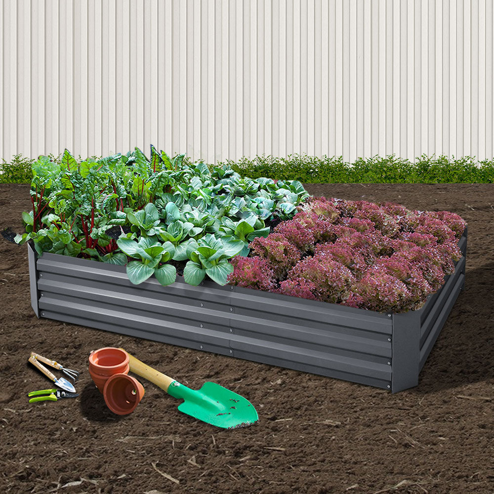 Garden Bed 180x90cm Planter Box Raised Container Galvanised Steel