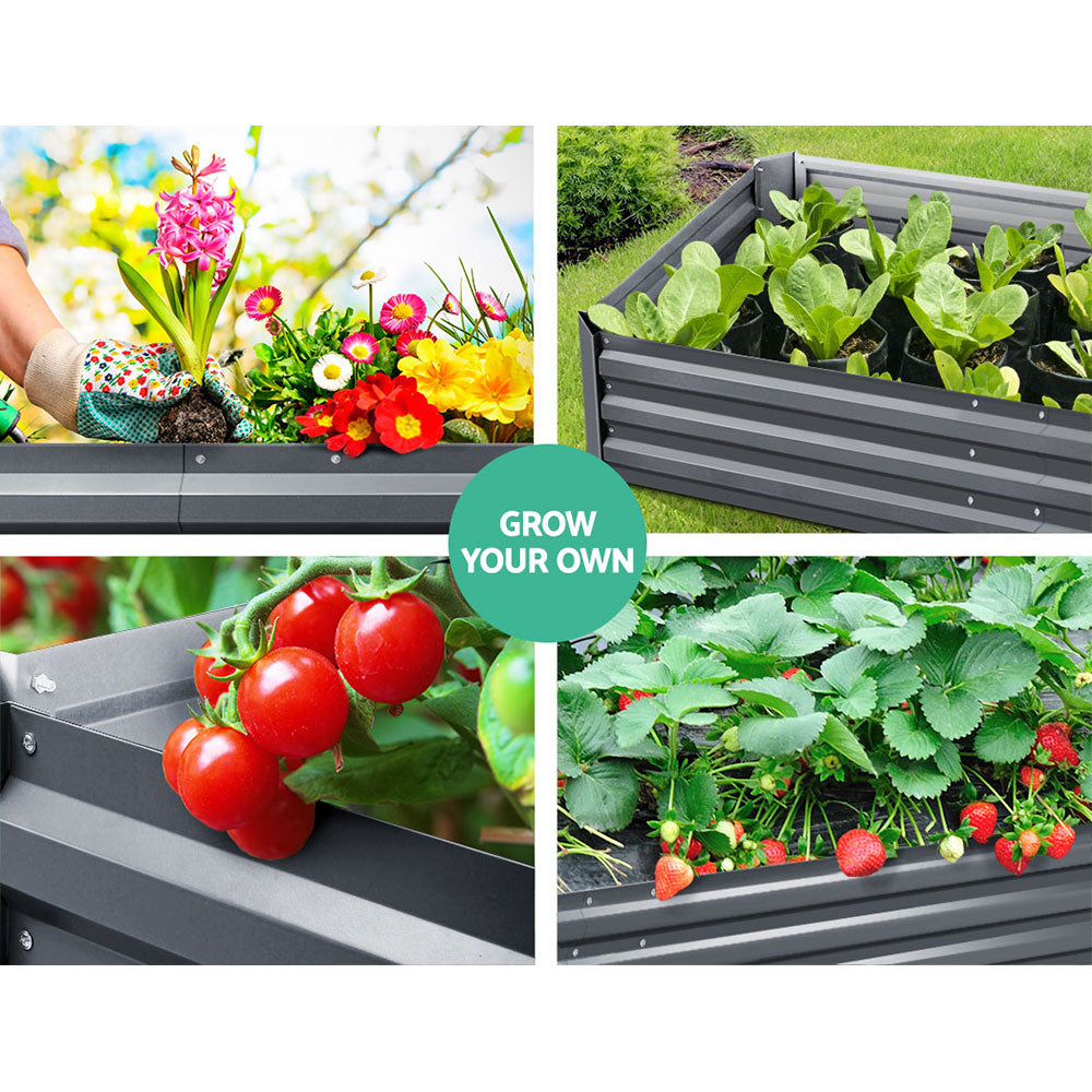 Heavy-Duty Garden Beds - Galvanized Steel 210CM